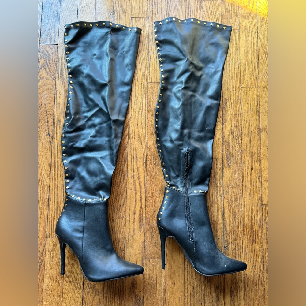 Studded Over-The-Knee Boots